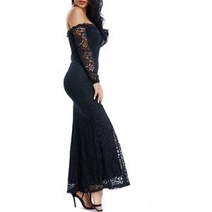 ***SOLD***💃Mermaid black off shoulder dress💃